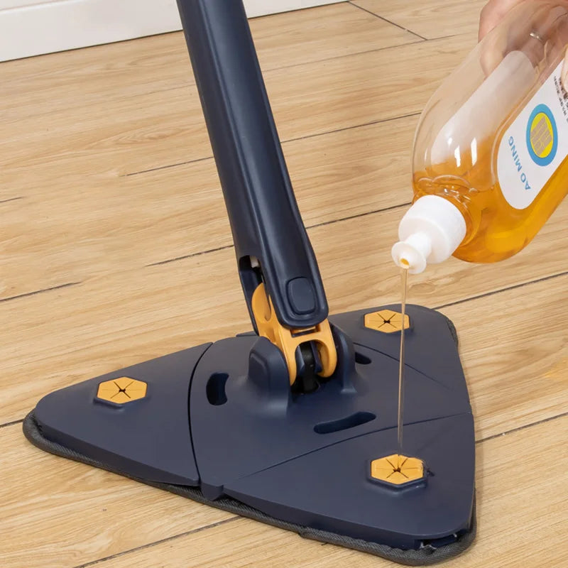 NEW-Multifunction Triangle Squeeze Mop 360° Rotatable Adjustable