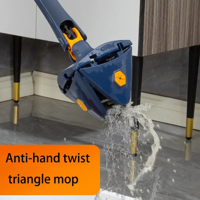 NEW-Multifunction Triangle Squeeze Mop 360° Rotatable Adjustable