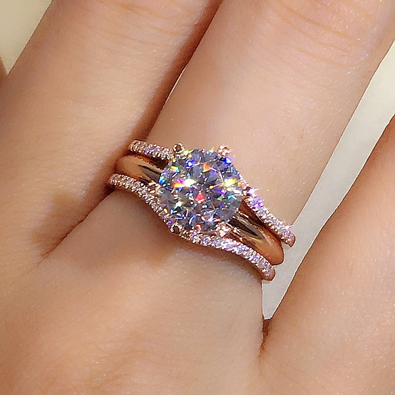 classic rose gold ring