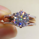 classic rose gold ring